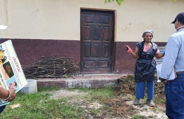 Comunicación de riesto, en Choluteca HND