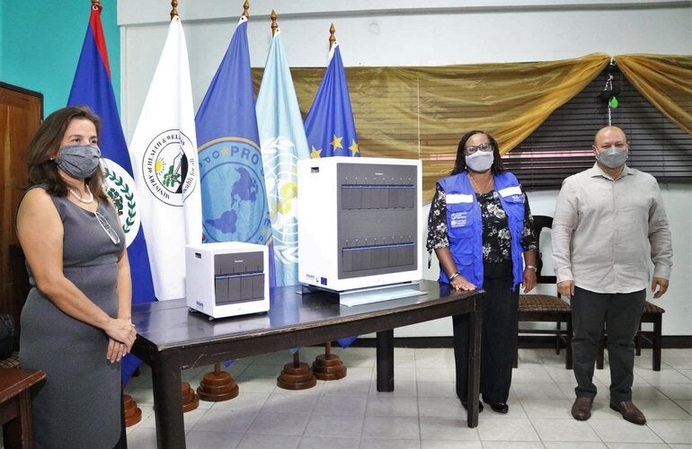 EU and PAHO Handover of GeneXpert to MoHW