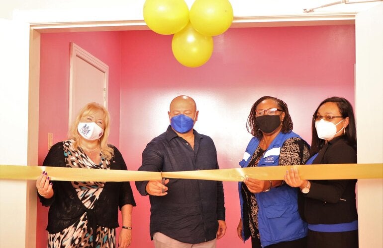 Ribbon Cutting of the Palm View Center in Belize Handover Smart Health Facility under the UKFCDO