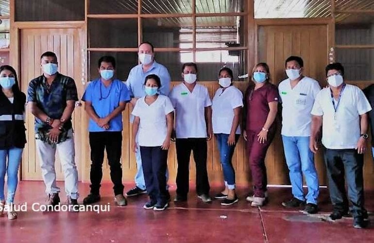 Personal de salud en grupo 