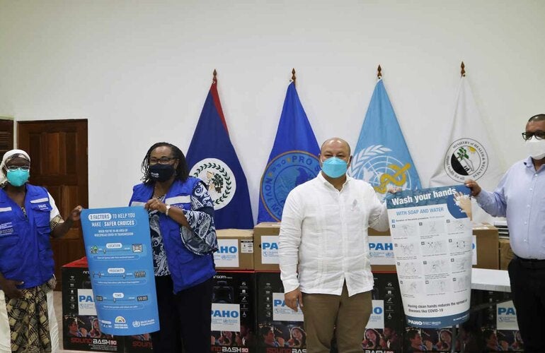 PAHO/WHO handover equipment to support the Ministry of Health and Wellness Vaccination Campaign