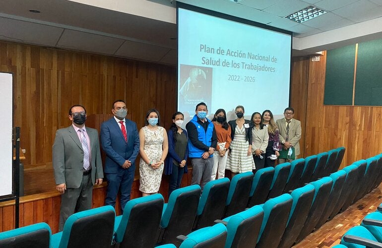 Se inauguró el primer taller territorial del Plan de Acción de Salud de los Trabajadores en Manta, con el apoyo del gobierno canadiense