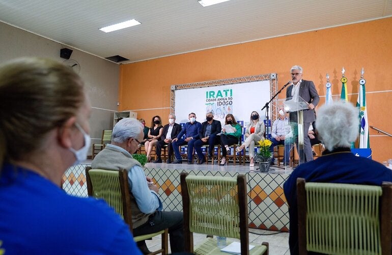 Evento em Irati faz parte das ações intersetoriais que vêm sendo realizadas para incluir o município na Rede Global de Cidades Amigas das Pessoas Idosas