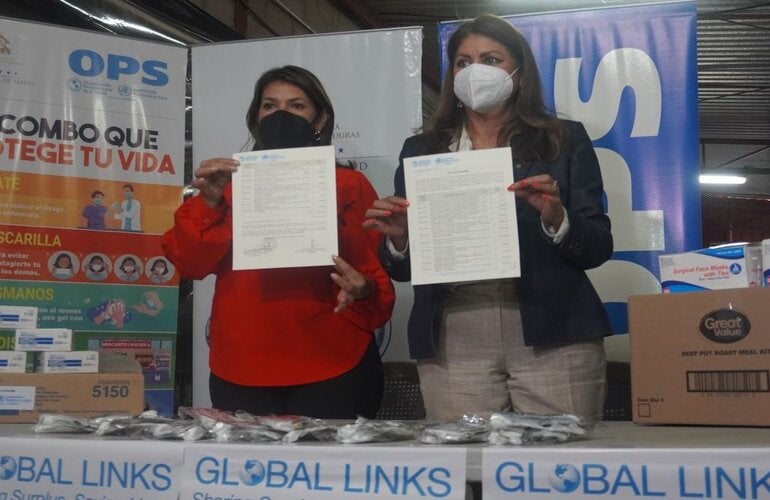 Minista de Salud y Representate OPS/OMS en Honduras