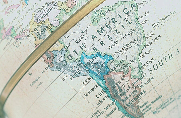 Mapa América do Sul