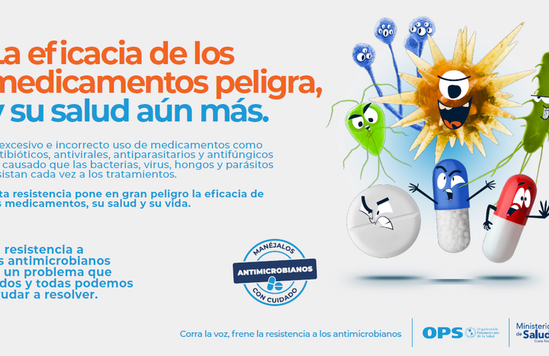 Imagen ilustrativa de la resistencia a los antimicrobianos