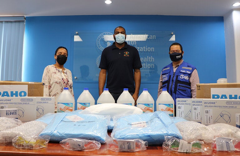 PAHO rep with BCVI reps