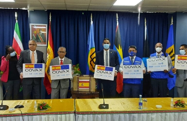 Handover AstraZeneca Vaccine Donation Spain