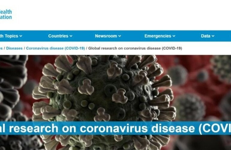 WHO COVID-19 Research Database