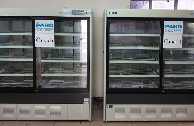 vaccine refrigerators bog suriname