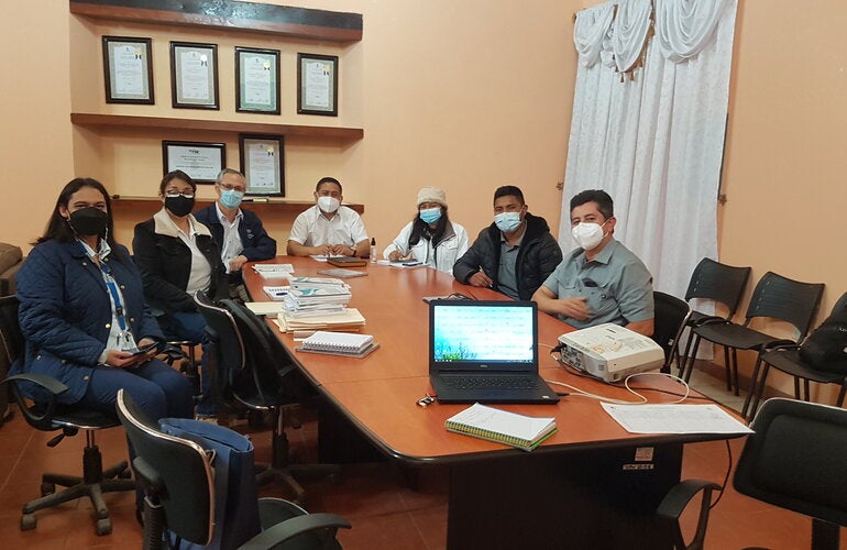 visita a Alcaldía de Yamaranguila