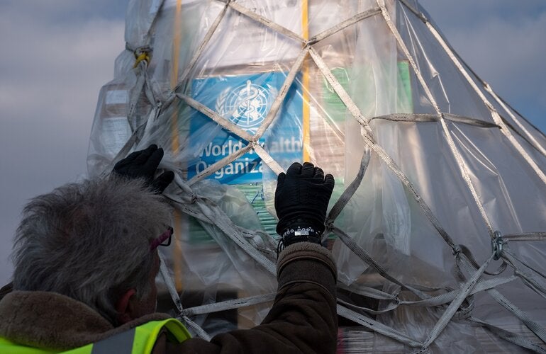 WHO delivers emergency medical supplies to the Ukraine