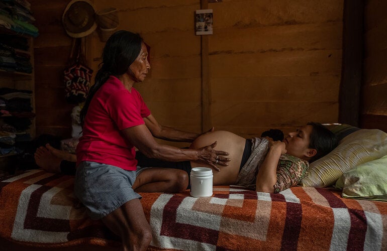 partera con su apciente