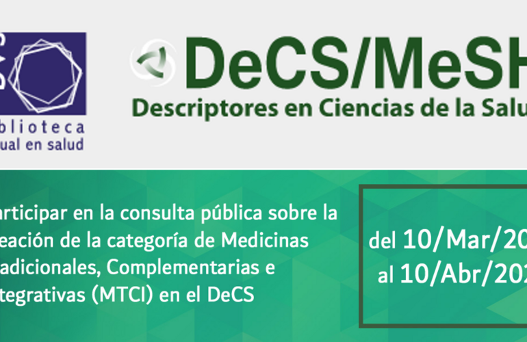 nueva categoría MTCI en el DeCS