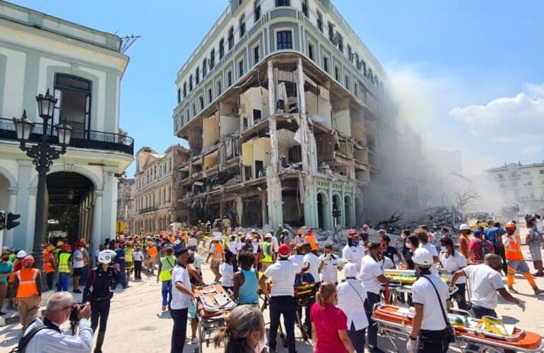 Emergencia en el Hotel Saratoga en Cuba