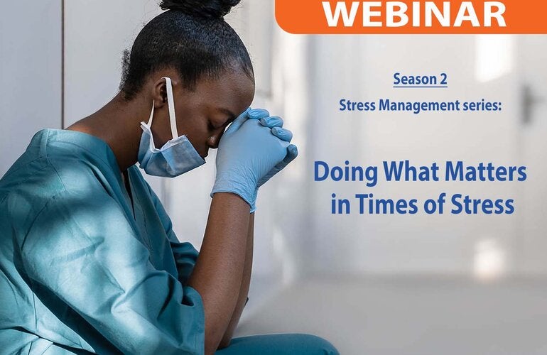 Stress management webinar
