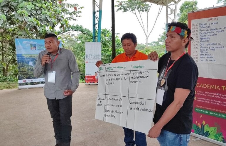 Agentes comunitarios de salud indígena de la Cuenca Amazónica se reúnen en Ecuador