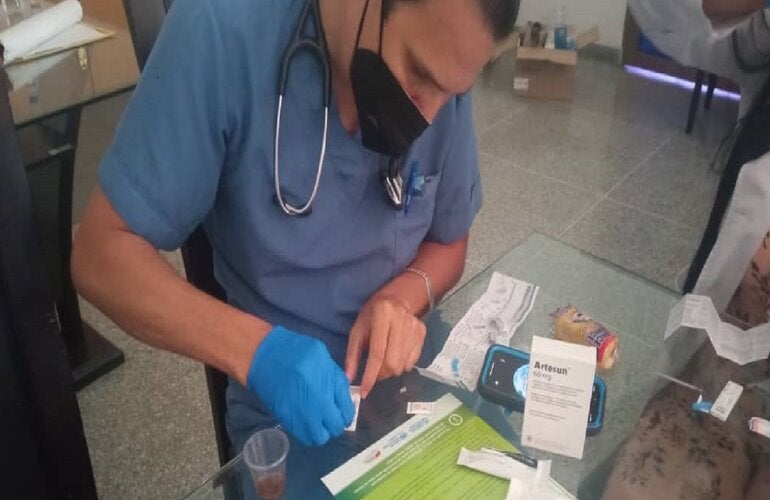 La OPS lleva a cabo talleres de capacitación en tratamiento de la malaria grave en diez municipios del estado Bolívar