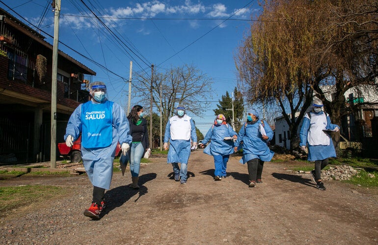 Trabajadores de salud Américas