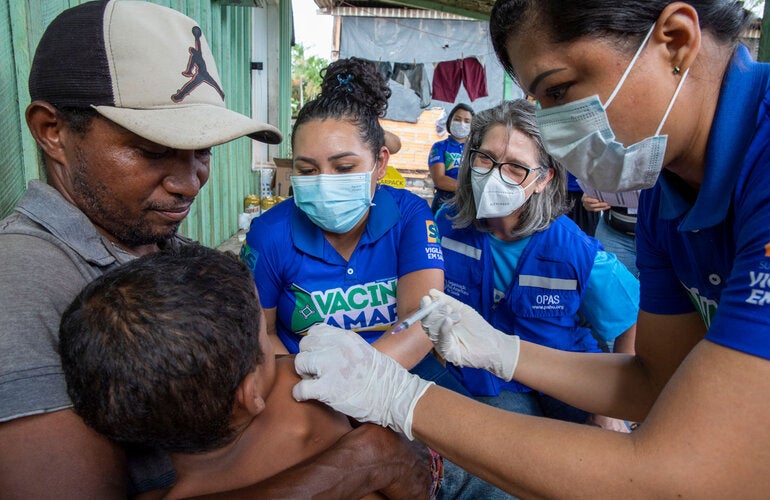 Vacunación en el terreno