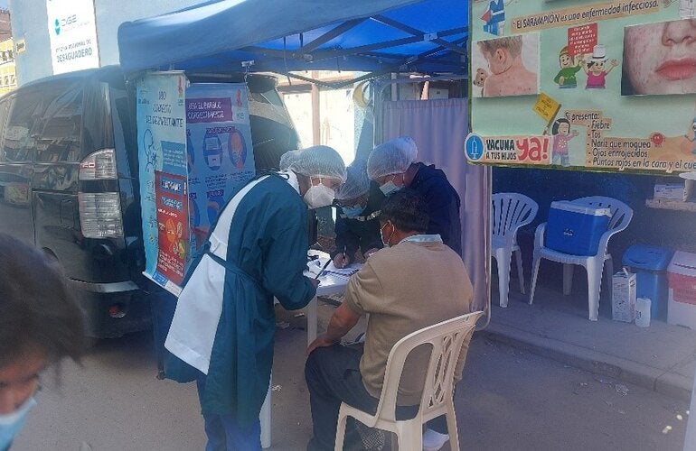 Punto conrtol  COVID-19 en desaguadero