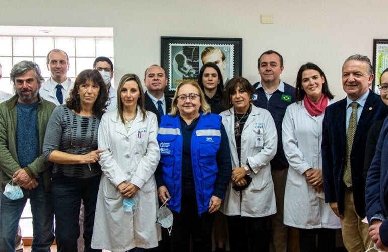 Delegación en el Hospital Pereira Rossell