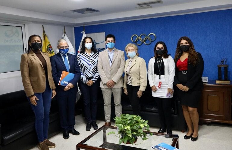 Reunión entre la directiva del COV y de la OPS