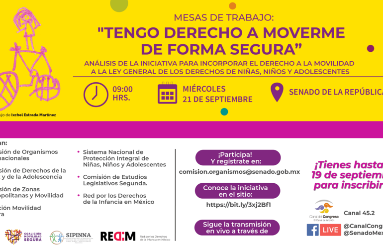 Mesas de trabajo “Tengo derecho a moverme con seguridad