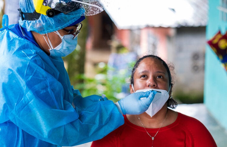 Prueba contra la COVID-19