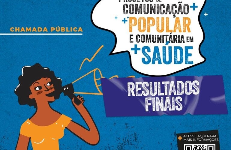 Card que informa a divulgação dos resultados finais da chamada pública