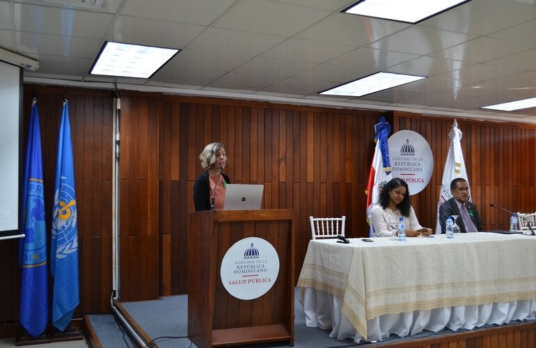 Durate el panel por el Dìa Mundial de la Salud Mental.