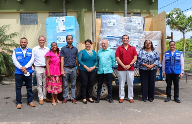 PAHO and EU handover of autoclaves to the Ministry of Health and Wellness