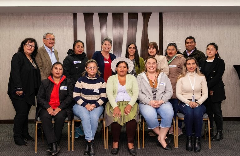 reunion concejalas de Bolivia