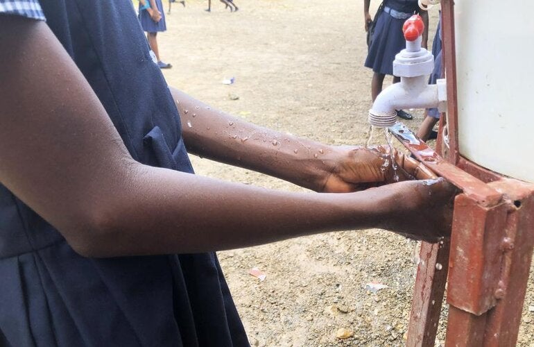 ONU Haïti-Se laver les mains permet d'éviter la propagation du choléra