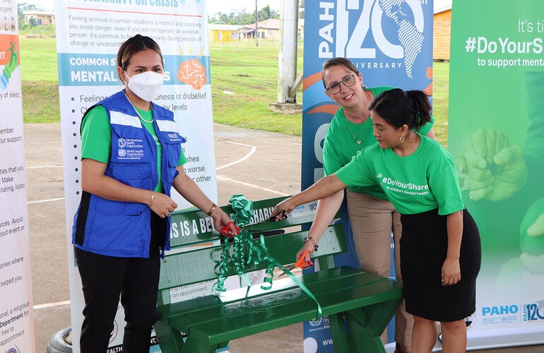 Launch of the Mental Health Campaign in Belize