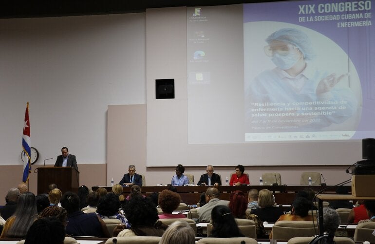 Presidencia XIX Congreso de la Sociedad Cubana de Enfermería