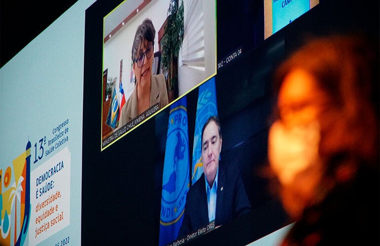 Dr. Jarbas participou remotamente do evento