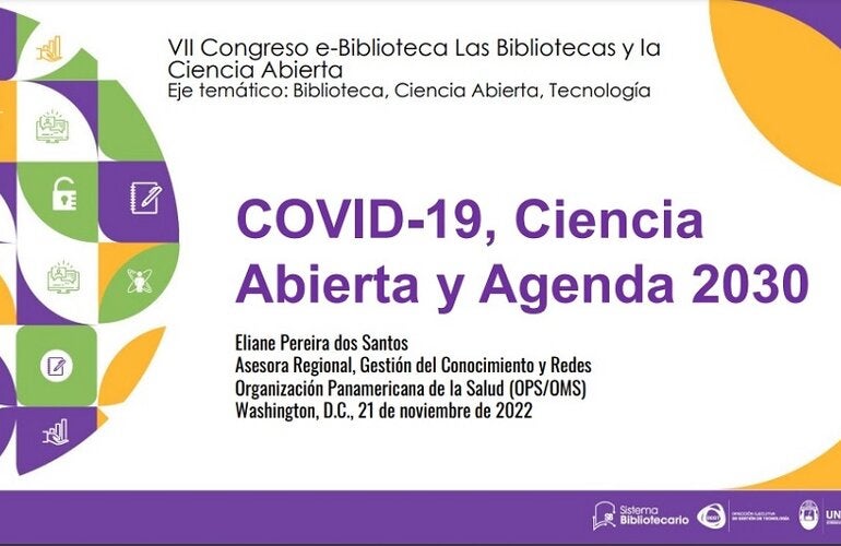 Conferencia COVID-19, Ciencia Abierta y Agenda 2030