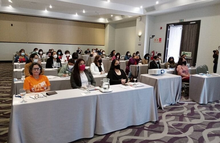 Participantes del taller de experiencias positivas de respuesta de los servicios de salud frente a la violencia de género