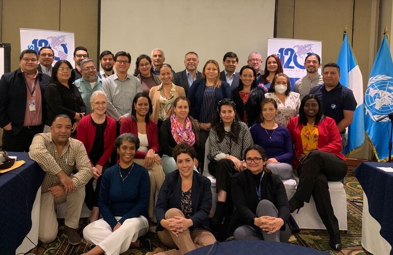 Taller sobre estadísticas vitales en Guatemala