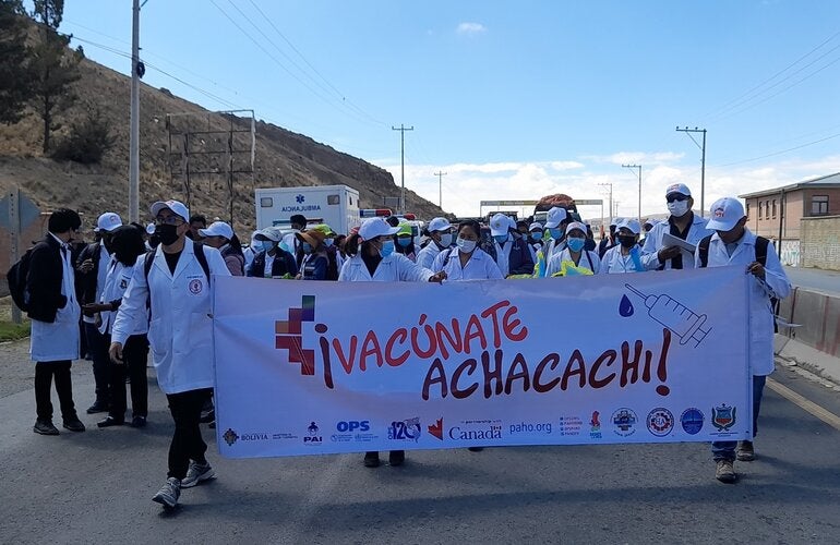 Vacunacion Achacachi Bolivia