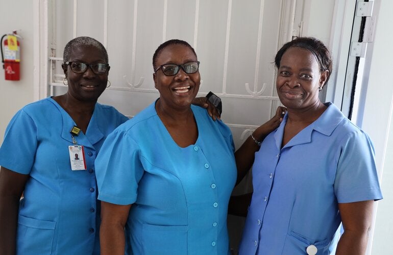 Smiling Nurses at the Port Antonio Health Centre