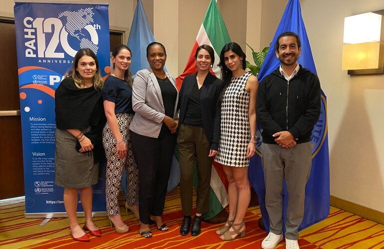 PAHO/WHO staff during the two-day workshop