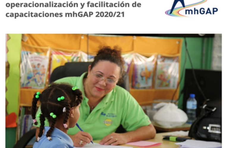 Portada del curso Refuerzo de capacidades para la operacionalización y facilitación de capacitaciones mhGAP – 2020/21