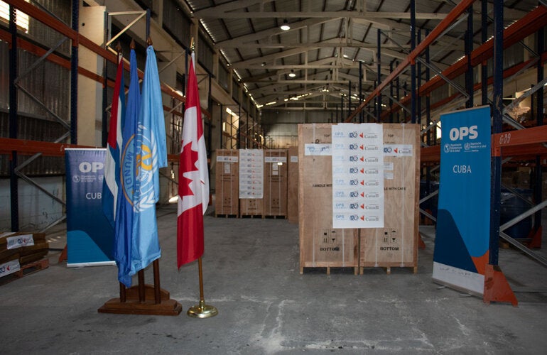 Donación de 321 refrigeradores precalificados donados por Canadá a Cuba