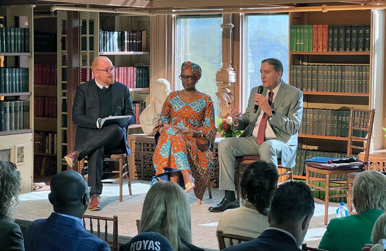 Panel discussion at Georgetwon University