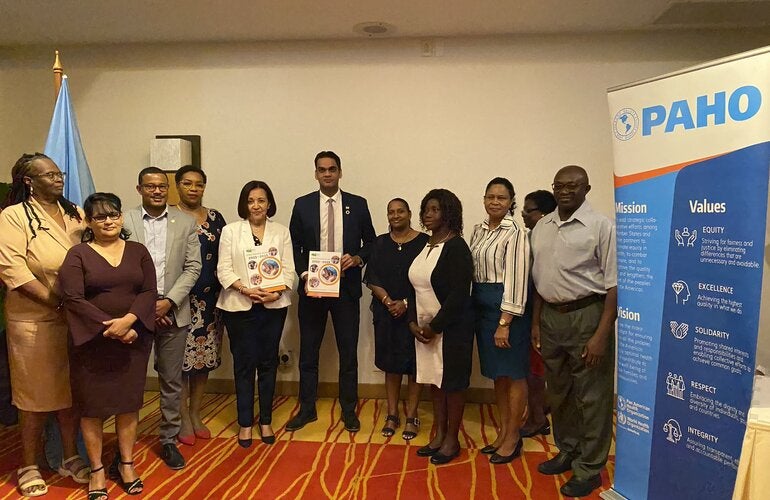 Group picture of the launch of the Strategic Plan for Nursing 2023-2028 in Suriname