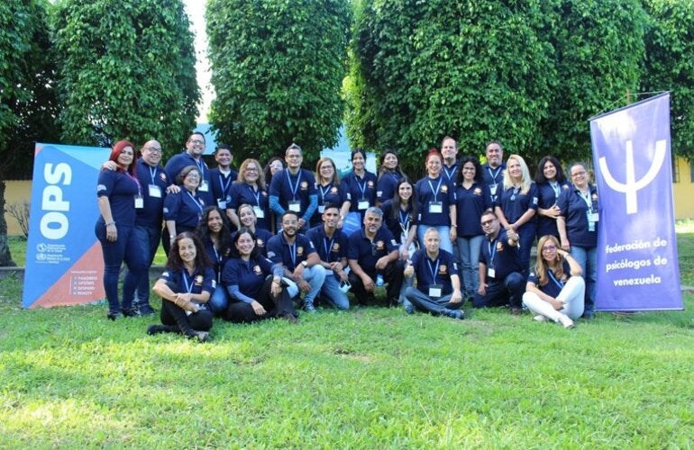 Asistentes al taller de capacitación en mhGAP, dictado por la OPS