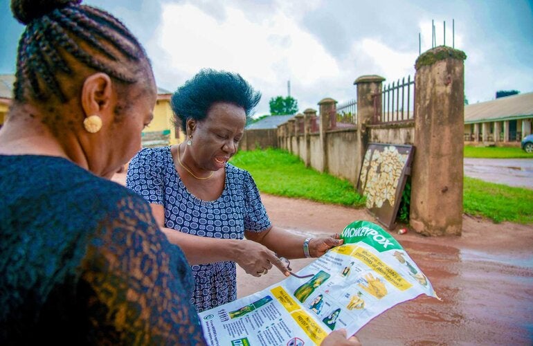 Ações informativas de combate a mpox