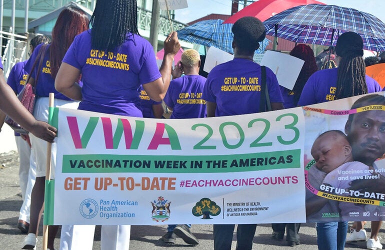 VWA march in Antigua and Barbuda